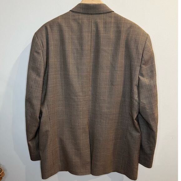 Lauren Ralph Lauren Houndstooth Sports Coat‎ 100% Wool Size 46 Regular Academia - Picture 2 of 9